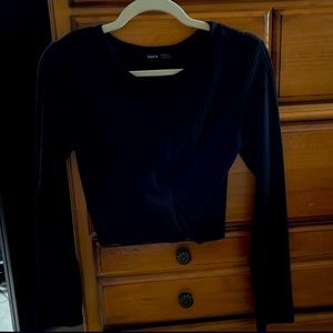 Black long sleeve top